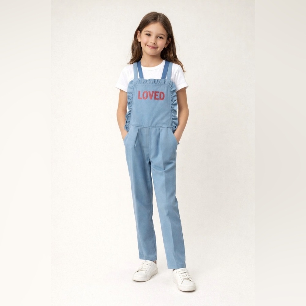 Gucci lightweight Denim Pant Overalls. Excellent Condition. Kids Size 8. HTF.